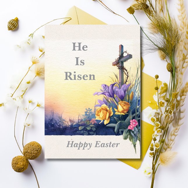 He Is Risen Easter Card Einladung (Von Creator hochgeladen)