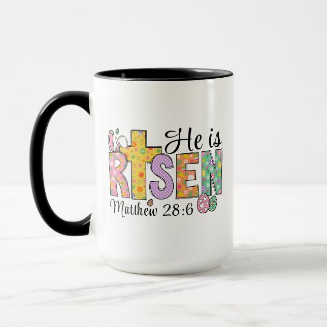 He Is Risen Easter Christian Coffee Mug Tasse (Links)