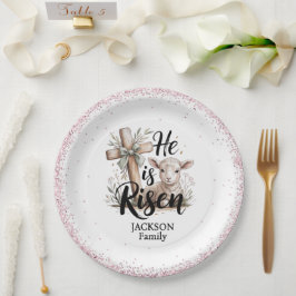 He is Risen! Easter Sunday Paper Plate Pappteller