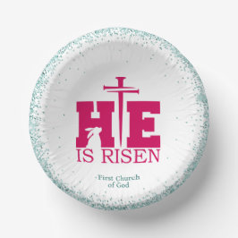He is Risen! Easter Sunday Pappteller