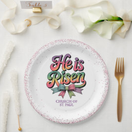 He Is Risen! Easter Sunday Pappteller