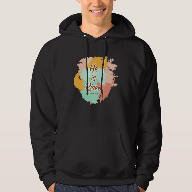 He Is Risen Indeed Happy Easter For Christian East Hoodie (Vorderseite)