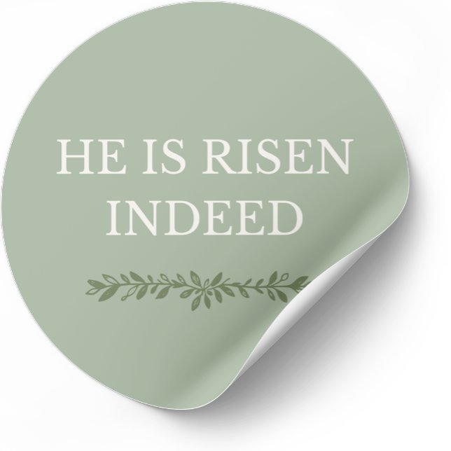 He is Risen Indeed Sticker Christian Faith Design (Von Creator hochgeladen)