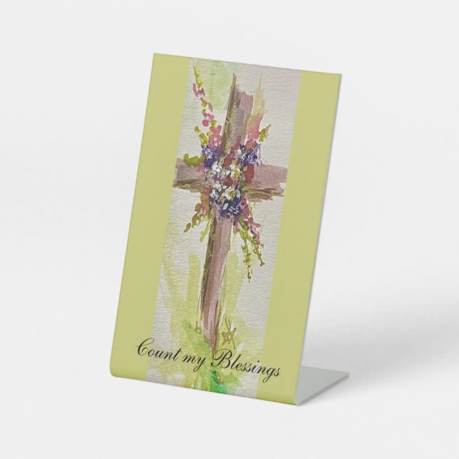 He is Risen  Pedestal Sign Sockelschild (Vorderseite)