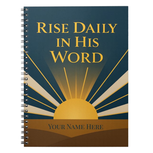 He Is Risen Personalized Faith Journal Notizblock (Vorderseite)