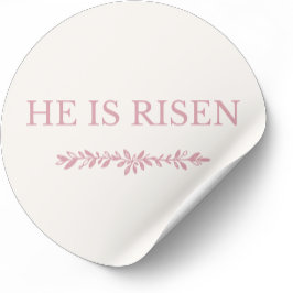 He Is Risen Sticker – Biblical Hope Verse