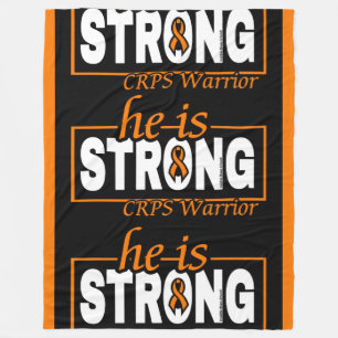 HE IS STRONG... FLEECEDECKE