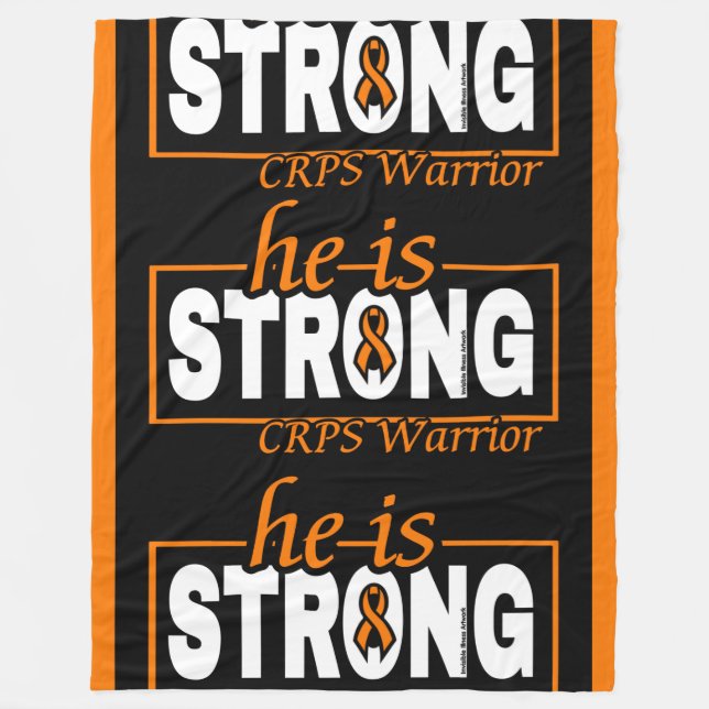 HE IS STRONG... FLEECEDECKE (Vorderseite)