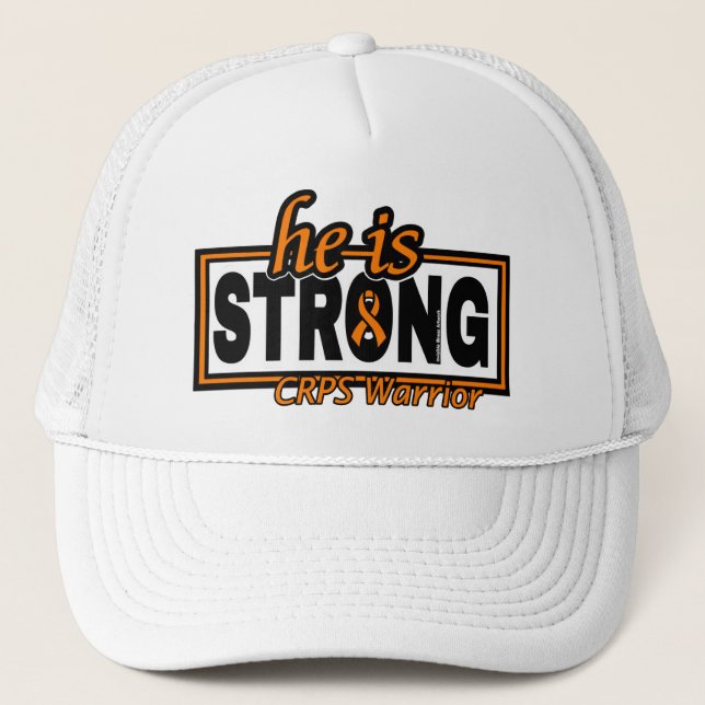 HE IS STRONG... TRUCKERKAPPE (Vorderseite)