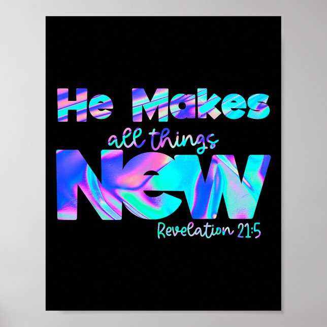 He Makes All Things New Revelation 21_5  Poster (Vorne)