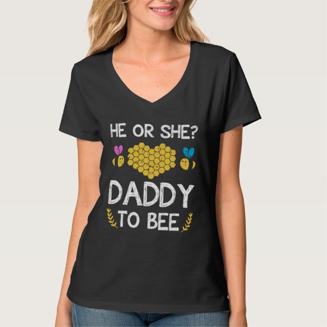 He or she daddy to bee Future father to be T-Shirt (Vorderseite)