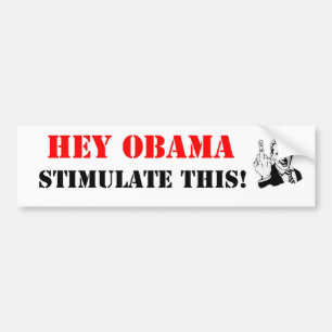 He regen Obama dieses an! Autoaufkleber