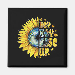 He Rise Up Ukraine Sonnenblumenfrieden für Ukraine Magnet