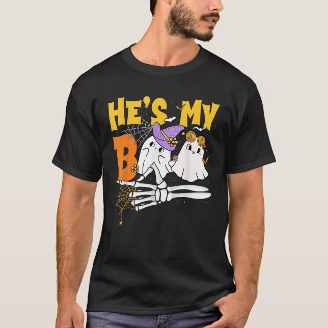 He s My Boo She s My Boo Ghosts Matching Couple Ha T-Shirt (Vorderseite)
