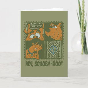 He Scooby-Doo Stammes- quadratische Grafik Karte