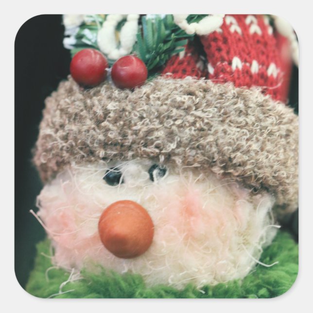 He seems overdressed somehow quadratischer aufkleber (Vorderseite)