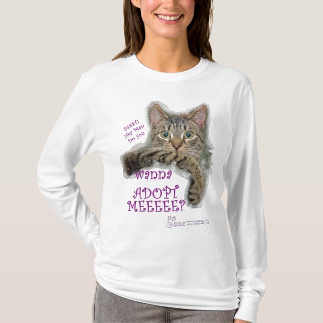 He Sie… langes Hülsent-stück der Frauen T-Shirt (Vorderseite)