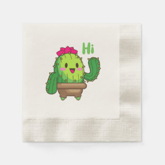 He There Cactus - Party Paper Napkins Serviette