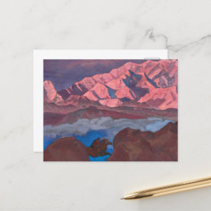 He Who Hastens by Nicholas Roerich Postkarte