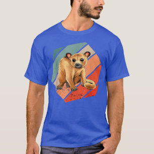Hea Vintag Retro Kinkajou Prehensile Animal Night T-Shirt