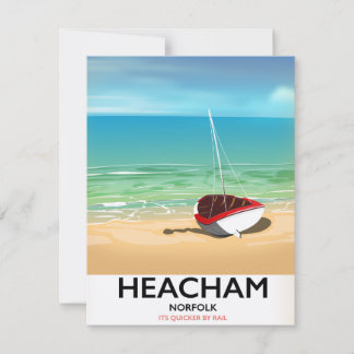 Heacham Norfolk Vintages Küstenposter