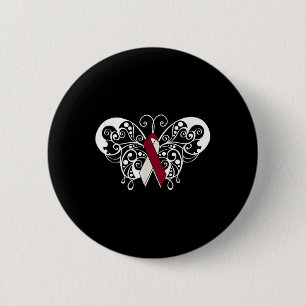 Head & amp; Neck Cancer Awareness T Shirt Ribbon B Button