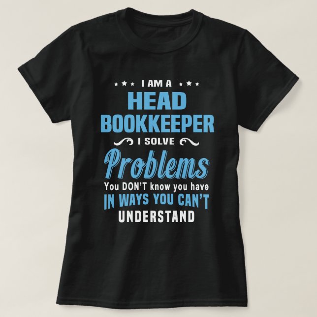 Head Bookkeeper T-Shirt (Design vorne)