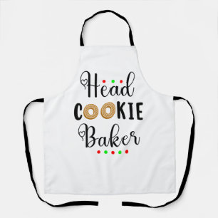 Head Cookie Baker Weihnachtsgebäck Schürze