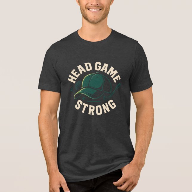 Head Game Strong Cool Golf Cap Tri-Blend Shirt (Vorderseite)