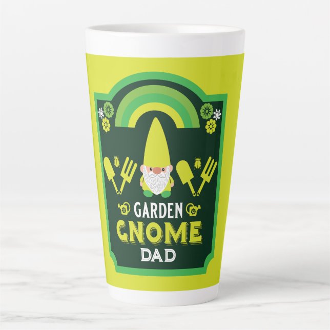 Head Garden Gnome Gardener Milchtasse (Vorderseite)