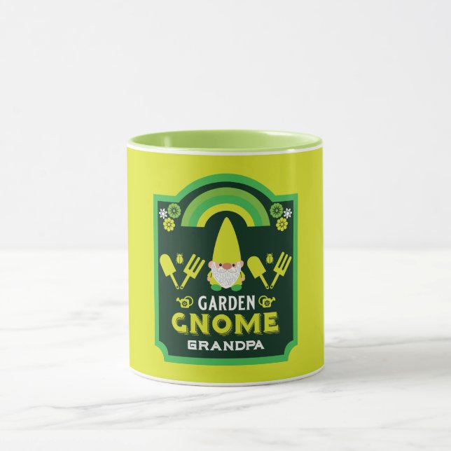 Head Garden Gnome Gardener Tasse (Zentrum)