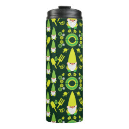 Head Garden Gnome Gardener Thermosbecher