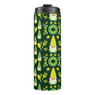 Head Garden Gnome Gardener Thermosbecher