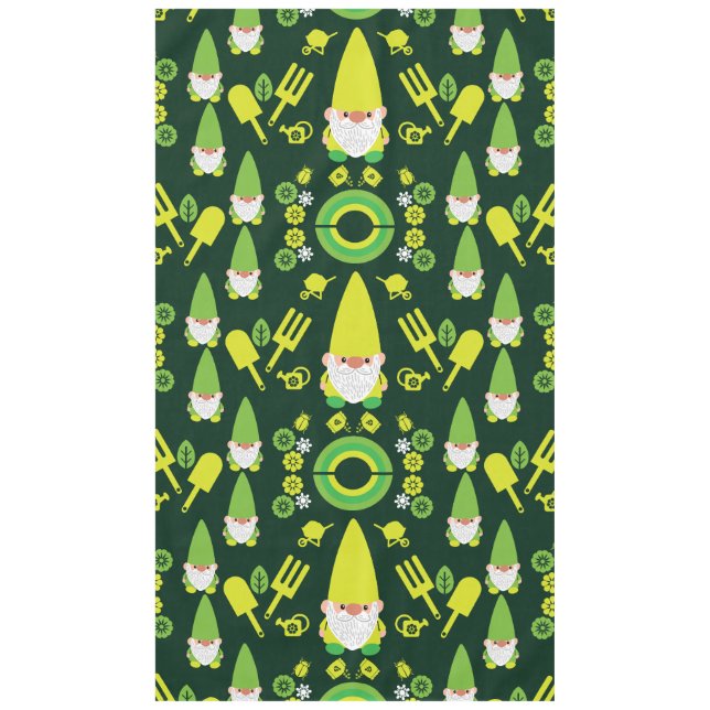Head Garden Gnome Gardener Tischdecke (Vorderseite)