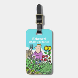 Head Gardene mit Namen Gepäckanhänger
