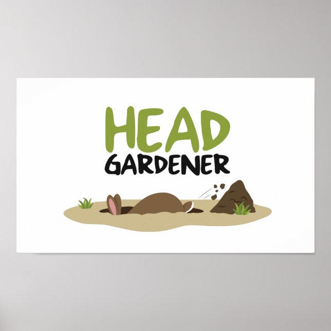 Head Gardener Illustration Poster (Vorne)