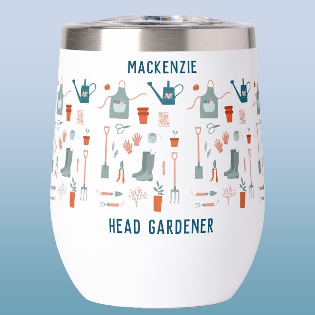 Head Gardener Personalisiert (Fun personalized name Head Gardener thermal tumbler)