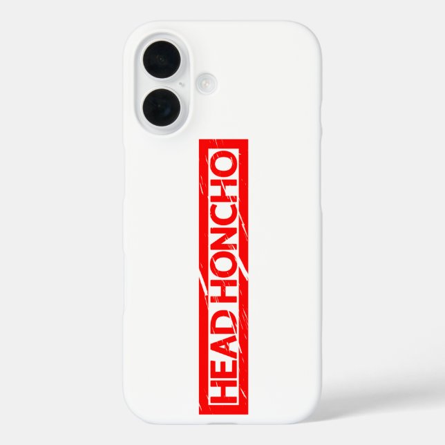 Head Honcho Briefmarke Case-Mate iPhone Hülle (Rückseite)