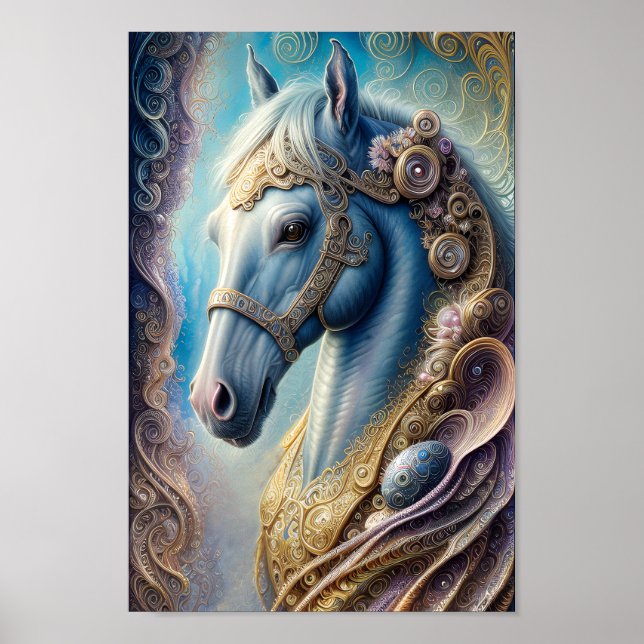 Head Horse - 02 - Fantasy Art Poster (Vorne)