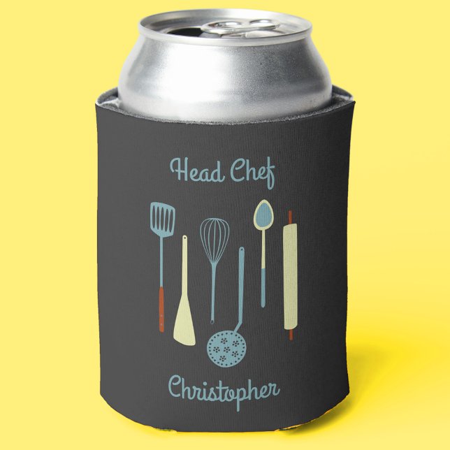 Head Koch Personalisiert Dosenkühler (Head Chef personalized vintage kitchen design can cooler)