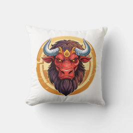 Head of a minotaur from greek mythology kissen