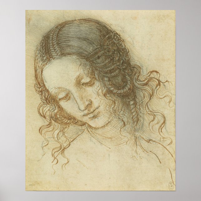 Head of Leda Da Vinci Poster (Vorne)