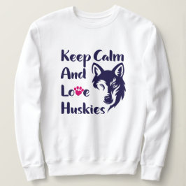 Head Siberian Husky Vintag Sweatshirt