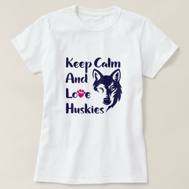 Head Siberian Husky Vintag T-Shirt (Design vorne)