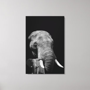 Head strong Elephant Leinwanddruck