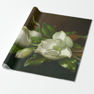 Heade Magnolias Blumengemälde Geschenkpapier