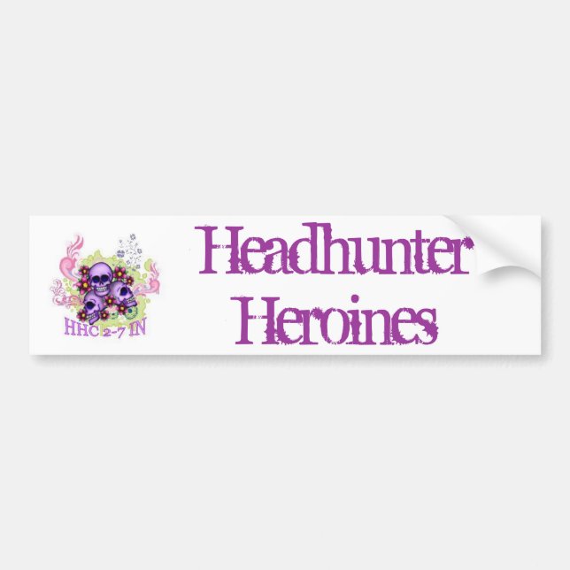 HeadhunterHeroines Autoaufkleber (Vorne)