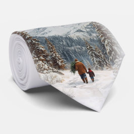 Heading Home - Herren individuell gestaltete Weihn Krawatte