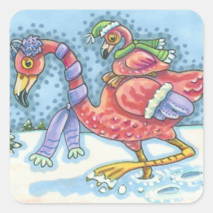 HEADING SÜDPINK FLAMINGOS URLAUB STICKER