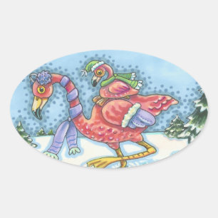 HEADING SÜDPINK FLAMINGOS URLAUB STICKER